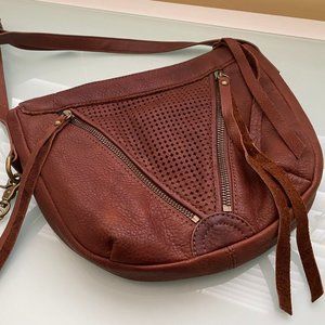 Lucky Brand | Brown Crossbody Bag w/ Front Zippers
